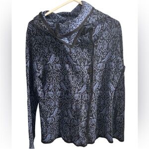 Krimson Klover Cotton Wool Bird Print Sweater size
Medium Asymmetrical Lagenlook
